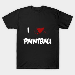 I Heart Paintball - White T-Shirt